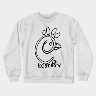 Ecstasy Doodle Black Crewneck Sweatshirt